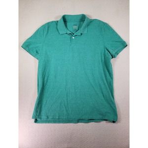 St John's Bay Polo Mens XL X-Large Green Performance Stretch Short Sleeve Shirt